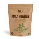 MB Herbals De-Seeded Amla Powder – 8 oz / ½ LB (227g) | Pure Amalaki Powder from Amla Berries Pulp | Seed-Free & Natural