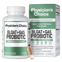 Läkares CHOICE Bloat & Gas Probiotic 5-i-1 Proactive Support + Daily Relief - Digestion & Gut Health- Herbals, Digestive Enzymes, Post & Prebiotics - Gas Relief för vuxna - Kvinnor & Män - 30ct