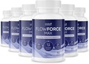 FlowForceMax Herbal Support Supplement - Natural Plant-Based Formel med Saw Palmetto Extract | 30 Chewable Tablets, 6 Month Supply, Made in USA