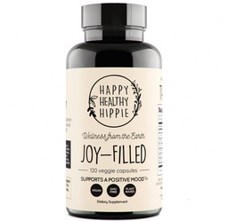 Joy-Filled Mood Support Supplement - 7 Herb Complex w / St Johns Worts (120 Ct) | Stress Relief Supplement med Rhodiola Rosea, Eleuthero | Hjälper lugna sinnet och kroppen | 100% Plant-Based Happy Pills
