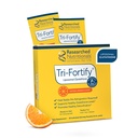 Forskade näringsämnen Liposomal Glutathione (450mg) Liquid Gel + Vitamin C - Tri-Fortify - Aid Natural Energy, Immune Support & Detox - Kliniskt Forskad för Absorption, Orange (20 Packets)