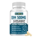 DIM 500MG Supplement Ultra Formula – Hormone Metabolism & Estrogen Balance Support for Women & Men – Diindolylmethane with Black Pepper Extract for Maximum Absorption – Vegan & Soy-Free – 60 Capsules