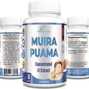 Muira Puama kapslar - Koncentrerad 4:1 extrakt, likvärdig till 2200 mg per kapsel, 60 kapslar