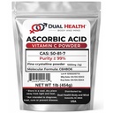 Ascorbic Acid (1 lb) Pure Vitamin C Powder High Potency Food Grade Cell and Immune Support Non-GMO Soluble Fine Crystals Antioxidant Bulk Supplements Skin Hair Bones Teeth Nails