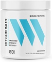 Swolverine Citrulline Malate 2:1 | 2:1 Ratio av L-Citrulline & Malic Acid, Ökar styrka, förbättrar muskeluthållighet, öka NO, optimera återhämtning, 300g, 5g Per Servering, Unflavored (60 portioner)