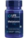 Life Extension Melatonin, 3 mg, Optimal Sleep Support, Hälsosamma cirkadiska Rhythms, Cellular Defense, Gluten-Free, Non-GMO, Vegetarian, 60 kapslar