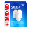 Band-Aid Brand of First Aid Products Flexible Rolled Gauze Dressing for Minor Wound Care, Soft Padding and Instant Absorption, 3 Inches by 2.1 Yards, Value Pack 5 ct