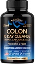 Colon Cleanse - 15 Day Cleanse för kvinnor och män - Senna | Cascara | Garcinia Cambogia | Probiotics & Fiber - Digestion & Detox - Debloating & Bowel Movement - Natural & Vegan - Made in USA, 30 kapslar
