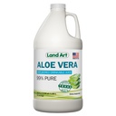 Land Art - Pure Aloe Vera Juice Unflavored - Cold-Processed - 99,7% Organic Aloe Vera Inner Fillet från Fresh Texas Leaves - Digestive Health, Detox och Natural Wellness - 64 fl oz