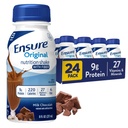 Säkerställ originalmjölk Chocolate Nutrition Shake med fiber | Small Meal Replacement Shake | Redo att dricka | 9g Protein, 27 Vitaminer och mineraler | 8 fl oz - 24 Pack
