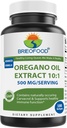 Brieofood Oregano Oil 10:1 Extract 500 mg per portion - Innehåller naturligt uppförande Carvacrol - Hälsosam immunfunktion - 180 Softgels