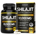 Shilajit Capsules (150 Count) Premium Shilajit Supplement for Men (High in Trace Minerals, No Fillers, Manufactured in The USA) 1000mg Per Serving, Third Party Tested, Non-GMO & Vegan Safe