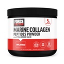 FORCE FACTOR Marine Collagen Powder för kvinnor och män, Marine Collagen Peptides Typ I & III med Hyaluronsyra för att stödja hälsosamt hår, hud, naglar, ben och gemensamma, osmakade, 30 portioner