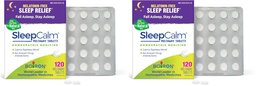 Boiron SleepCalm Tablets Sleep Aid for Deep,Relaxing,Restful Nighttime Sleep - Melatonin-Free och Non Habit-Forming -,120 Count (Pack of 2)