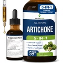 Artichoke Leaf Extract Drops for Liver Detox Cleanse & Repair, Milk Thistle 5-in-1 Natural Herbal Formula, Liver Health Support Supplment w/Dandelion Horsetail, High Absorbtion. 2oz