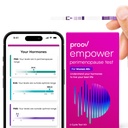 Proov - Empower Hormone Tracker hemma - för kvinnor 30-40 + - Förstå din hormonbalans och Perimenopause Stage - Mäter FSH, LH, Estrogen & Progesteron - 1 Cycle Test Kit