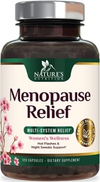 Klimakteriet Supplements for Women - Menopause Relief Support Probiotics with Black Cohosh, Natural Support Supplements for Mild Hot Flashes & Night Sweats & PH Balance Support Supplement - 120 kapslar