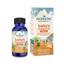 Nordic Naturals Babys Vitamin D3, Unflavored - 0,76 oz - 400 IE Vitamin D3 - Hälsosamma ben, Immune System Support, Normal Sleep Rhythms - Icke-GMO, certifierad vegetarian - 90 portioner