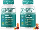 SmartyPants Prenatal Multivitamin Gummies, Omega 3 (DHA/EPA), Methylfolate, Biotin, Vitamin D3, C, Vitamin B12, B6, A, K & Zink, Gluten Free, 120 Count (40 Day Supply) (Pack of 2)