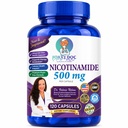 Nicotinamide 500 mg - Vitamin B3 – Energy; Cell & Skin Health. Value Priced - Flush-Free - 120 Veggie Caps by Foxxy Doc