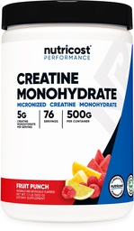 Nutricost Creatine Monohydratpulver (Fruit Punch, 500 Gram)