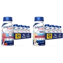 Säkerställ Plus Nutrition Shake med 16 Grams of Protein & Ensure Plus Liquid Nutrition Shake med Fiber, 16 Grams of Protein, Vanilla, 8 Fl Oz Bottle (Pack of 24)