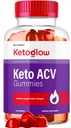 KetoGlow Keto ACV Gummies - Officiell Keto Glow Gummies ACV Premium All Natural Gummys 1050mg, Keto Glow Apple Cider Vinegar Advanced Formel, KetoGlow Support Review, 60 Gummies för 1 månad