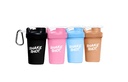 Färger 4 Pack - 4oz Mini Shaker Bottle för Pre Workout, Kreatin, Små Scoop Supplements (Inte för protein) Clip & Shaker Ball