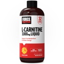 Force Factor L-Carnitine Liquid 3000mg, Maximal Strength Supplement för att stödja fettmetabolism, cellulär energi och muskelåterställning, hög absorbering, icke-GMO, orange smak, 16 oz Bottle