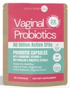 Vaginal Probiotic för kvinnor | 80 miljarder CFUs | 3X Stronger Formel med Lactobacillus rhamnosus GR-1, L. reuteri RC-14, Prebiotika, Vitamin C & D3 | Fast-Acting Odor & pH Support | 90 kapslar