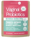 Vaginal Probiotic för kvinnor | 80 miljarder CFUs | 3X Stronger Formel med Lactobacillus rhamnosus GR-1, L. reuteri RC-14, Prebiotika, Vitamin C & D3 | Odor & pH Support | 60 kapslar (60 kapslar)