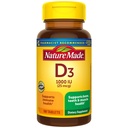 Vitamin D3, 100 Tablets, Vitamin D 1000 IU (25 mcg) Helps Support Immune Health, Strong Bones and Teeth, & Muscle Function, 125% of the Daily Value for Vitamin D in Only One Daily Tablet