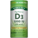 Naturens sanning D3 1000 IE | 250 Softgels | Vitamin D | Non-GMO & Gluten fri tillägg