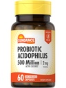 Sundance Probiotic Acidophilus | 500 miljoner aktiva kulturer | 60 Snabbmeddelande kapslar | Icke-GMO, Gluten fri tillägg