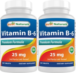 Bästa naturvitamin B6 25mg 250 tabletter (250 greve av 2)