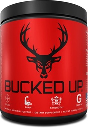 Bucked Up Pre Workout 6 Grams Citrulline, 2 Grams Beta Alanine och 3 andra registrerade varumärkesingredienser (Red Raz)