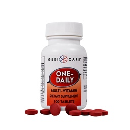 GeriCare One-Daily Multi-Vitamin Tablets Dietary Suplement 100 Count (Pack av 1)