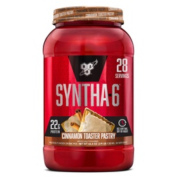 BSN SYNTHA-6 Premium proteinpulver med 6 g fiber, Whey Protein, Micellar Casein, Milk Protein Isolate Blend, 5g Fat, Cinnamon Toaster Pastry, 28 portioner (Packaging May Vary)