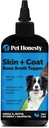 Pet Honesty Dog Skin och Coat Supplement med laxolja för hundar - Allergy Itch Relief + Skin & Coat Health, Dog Food Topper Bone Broth med laxolja, Collagen, Biotin + Vitamin E (12 oz)