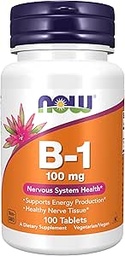 Nu livsmedel vitamin B-1 (Thiamine) 100mg, 100 tabletter (Pack of 2)