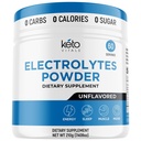 Keto Vitals RAW Unflavored Electrolyte Powder - Sugar Free Electrolytes for Fasting, Keto & Hydration - No Sugar, No Flavor - Flavorless Electrolytes Powder Tub - 60 Servings