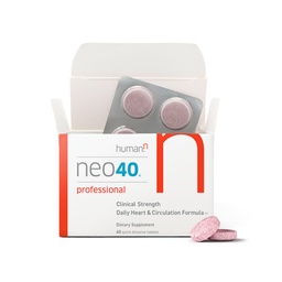 HumanN Neo40 Professional - Daily Heart & Circulation Support - Methylfolate, Beet Root Powder, Hawthorn Berry, L-citrulline - 60 upplösbara tabletter