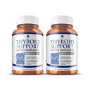 1 Body Thyroid Support Supplement, 90-dagars Supply, 2 Pack med B12, jod, Zink, Selenium, Ashwagandha, icke-GMO Vegetarian Formel