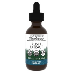 Värdförsvar Reishi Extract - Hjärt- och immun Health Support Supplement - Mushroom Supplement för att stödja energi och vitalitet - Reishi Supplement to Aid Overall Well-Being - 2 fl oz (60 portioner) *