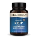 Dr. Mercola Organic 5-HTP with Valerian Root and Lemon Balm, 30 Servings (30 Capsules), Dietary Supplement, Suports Restful Sleep, Non-GMO, Certified USDA Organic