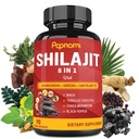 Shilajit Himalayan kapslar - 3 månaders leverans - Kombinerad Ashwagandha, Ginseng, Saw Palmetto, Maca, Tribulus, Chaga, Black Pepper