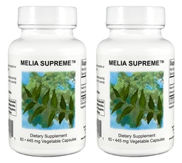 Supreme Nutrition Melia Supreme, 60 Pure Powdered Neem Leaf Vegetarian Capsules (Pack of 2)