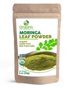 Organic Moringa Powder - 8 oz (226g) | USDA Organics, Non-GMO, Kosher, Halal, Moringa Olifera Powder - 100% Raw and Natural, by SHOPOSR