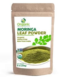 Organic Moringa Powder - 8 oz (226g) | USDA Organics, Non-GMO, Kosher, Halal, Moringa Olifera Powder - 100% Raw och Natural, av SHOPOSR