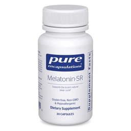 Rena inkapslingar Melatonin-SR - Extended Release Melatonin - Stöder Restful Sleep * - Sleep Supplement - Gluten Free & Vegan - 30 kapslar